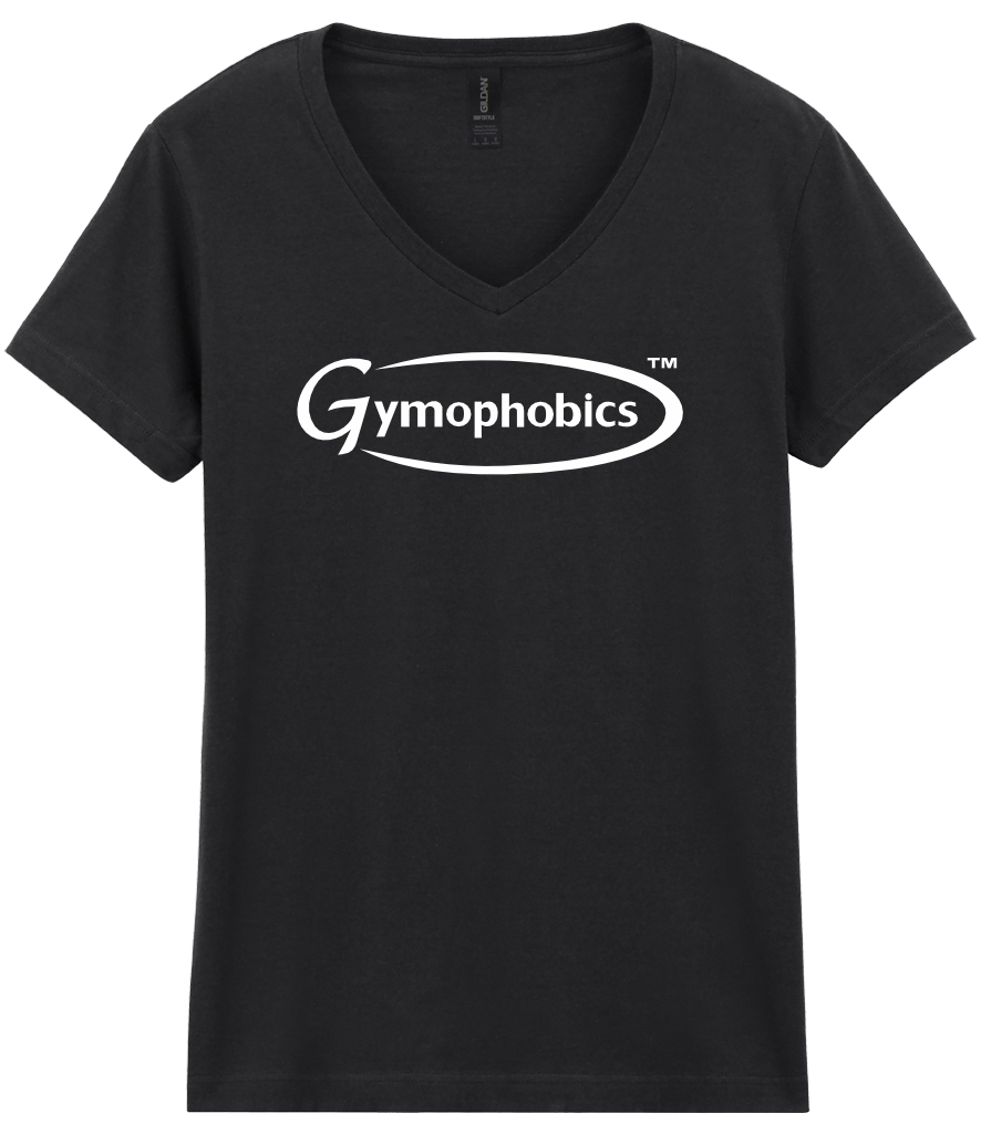 Gildan Ladies SoftStyle® V Neck T-Shirt | Black