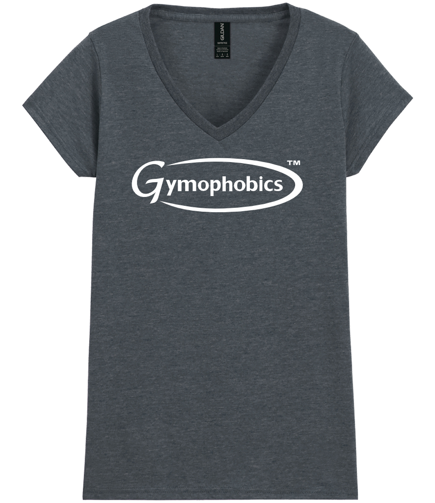 Gildan Ladies SoftStyle® V Neck T-Shirt | Dark Heather