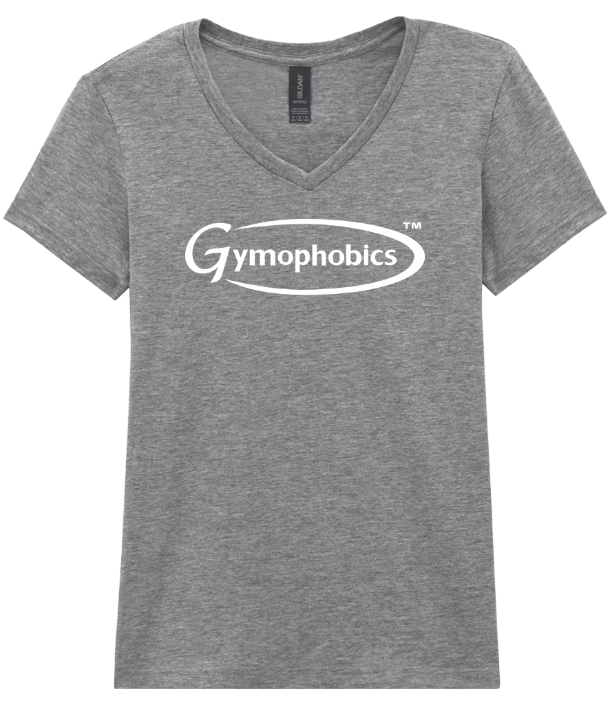 Gildan Ladies SoftStyle® V Neck T-Shirt | Sport Grey