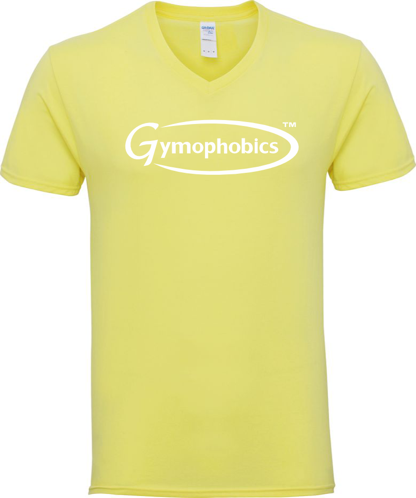 Gym Premium Cotton Unisex V Neck in Cornsilk