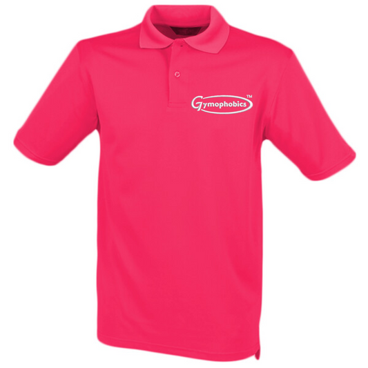 Unisex Coolplus Polo Shirt in Bright Pink