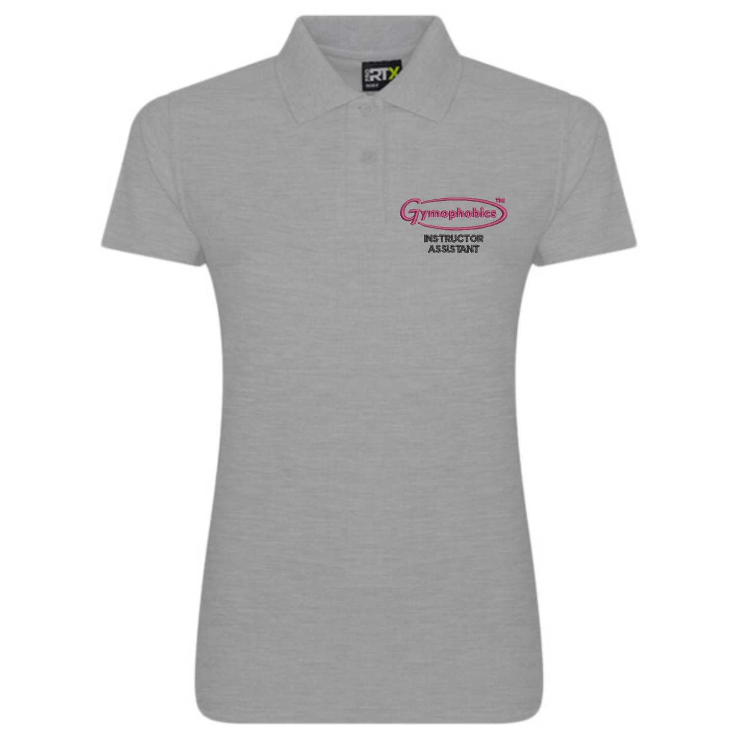 Ladies instructor Assistant Polo in Heather Grey