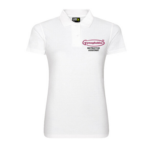 Ladies instructor Assistant Polo in White