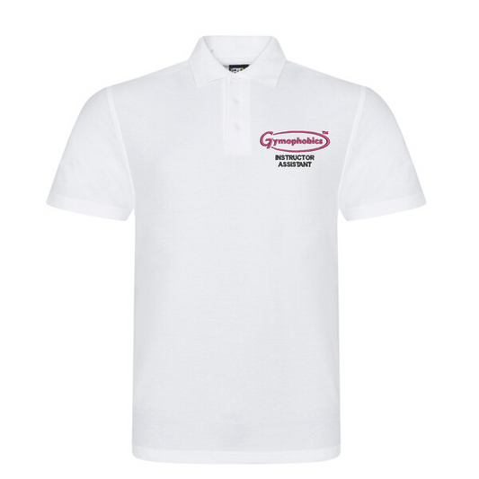 Unisex Instructor Assistant Polo in White